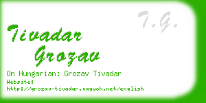 tivadar grozav business card